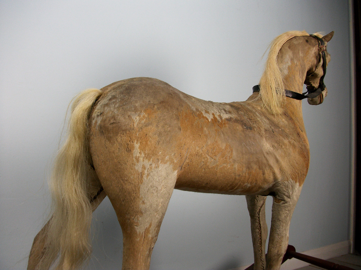 Victorian Pony Skin Rocking Horse